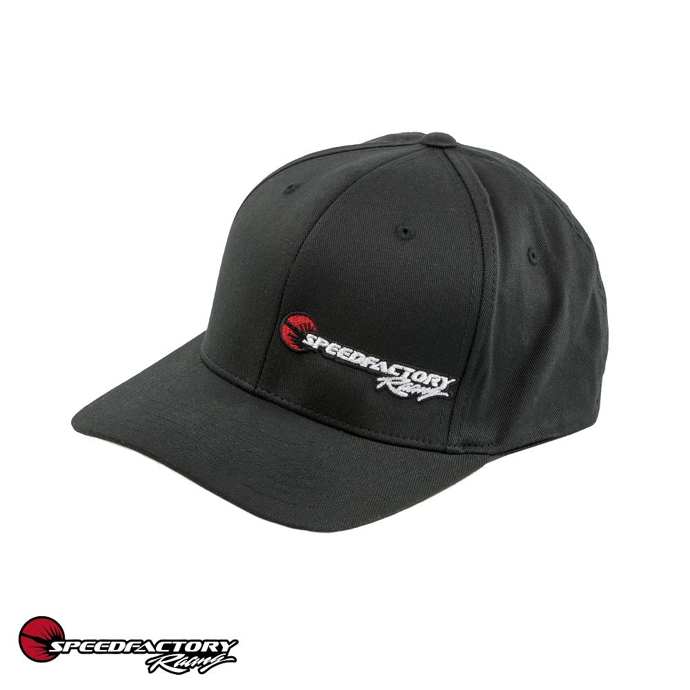 SpeedFactory Racing Logo Flex Fit Flat Curved or - – SpeedFactoryRacing Bill Hat