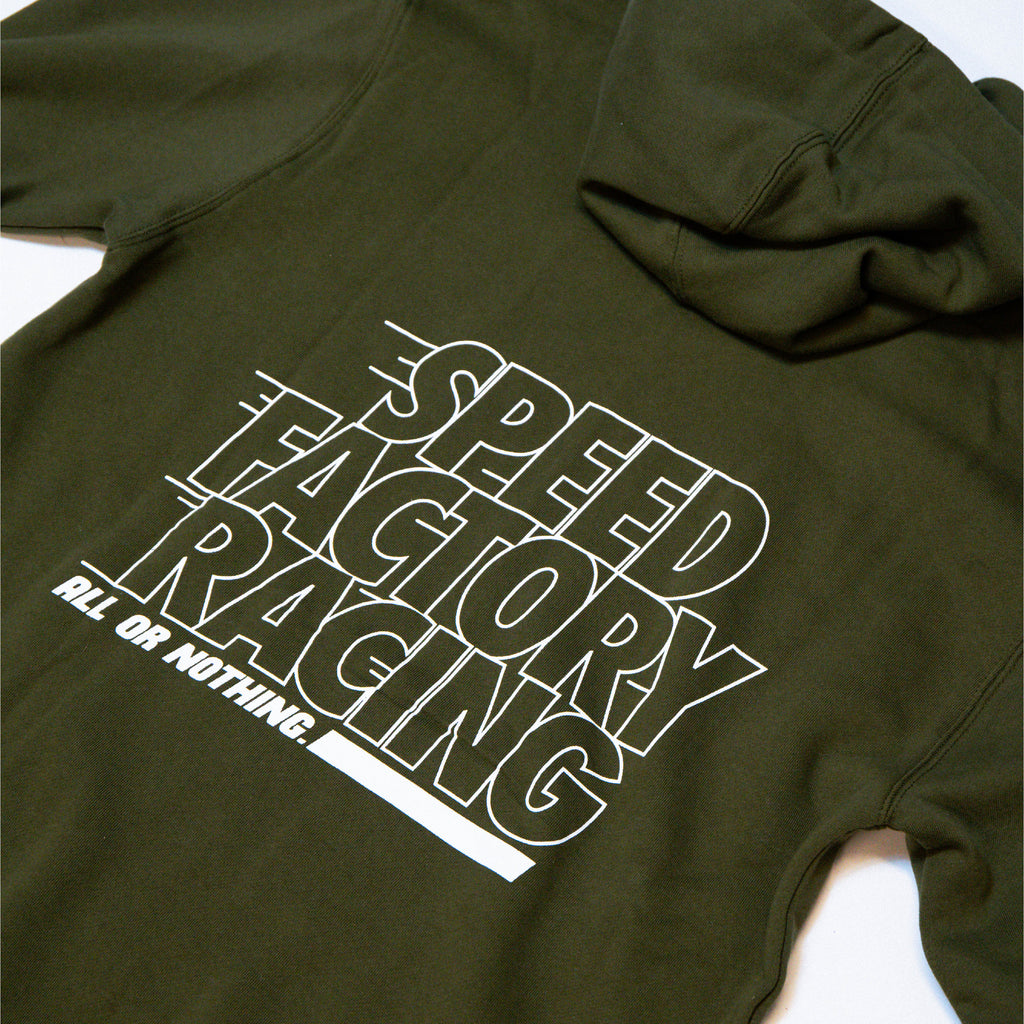 SpeedFactory Racing "All or Nothing" Hoodie (Army Green)