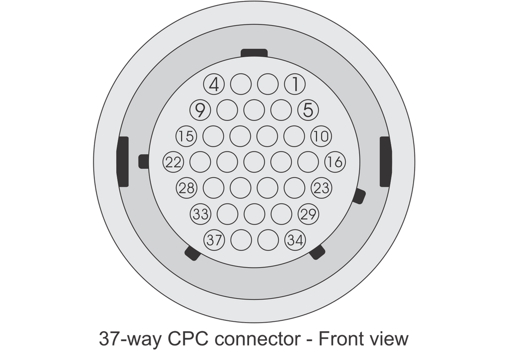 FuelTech 37-Way CPC Connector Kit