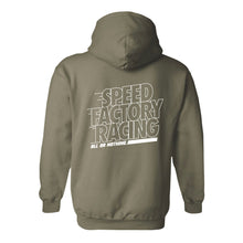 Load image into Gallery viewer, SpeedFactory Racing &quot;All or Nothing&quot; Hoodie (Army Green)