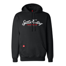 Load image into Gallery viewer, SpeedFactory Racing &quot;Elevating Performance&quot; Hoodie (Black)