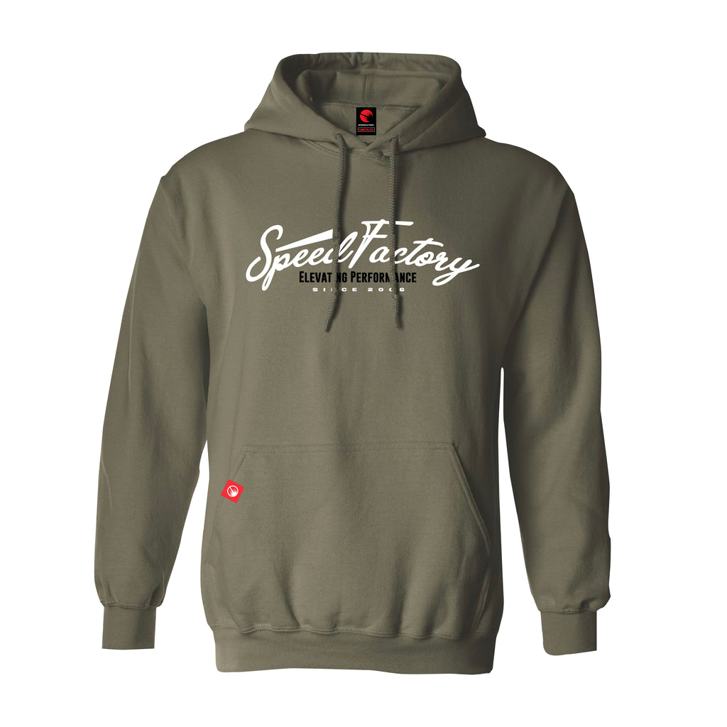 SpeedFactory Racing "Elevating Performance" Hoodie (Army Green)