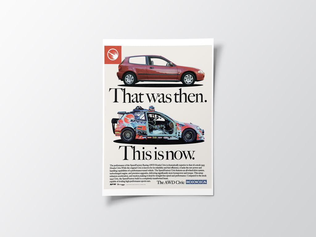 SpeedFactory Racing "This Is Now" AWD Honda Poster!