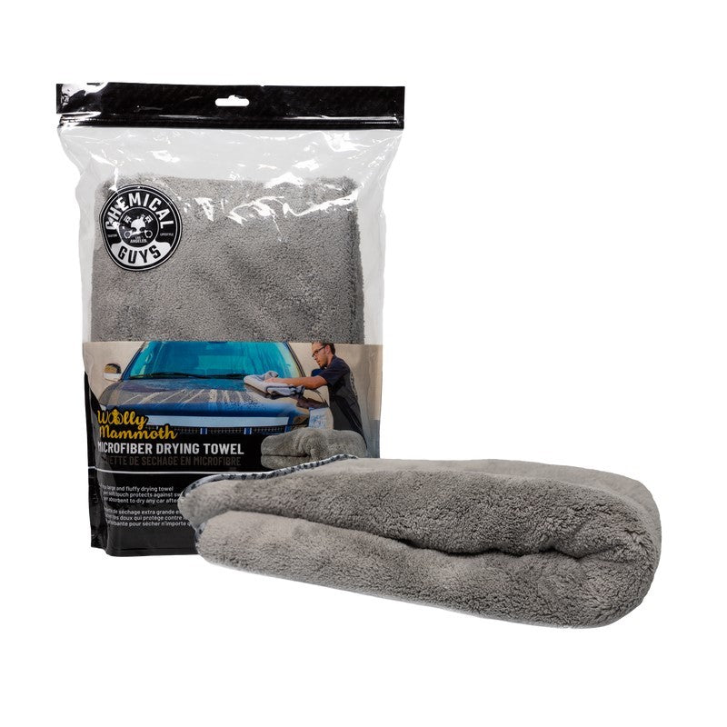 Chemical Guys Waffle Weave Gray Matter Drying Towel with Silk