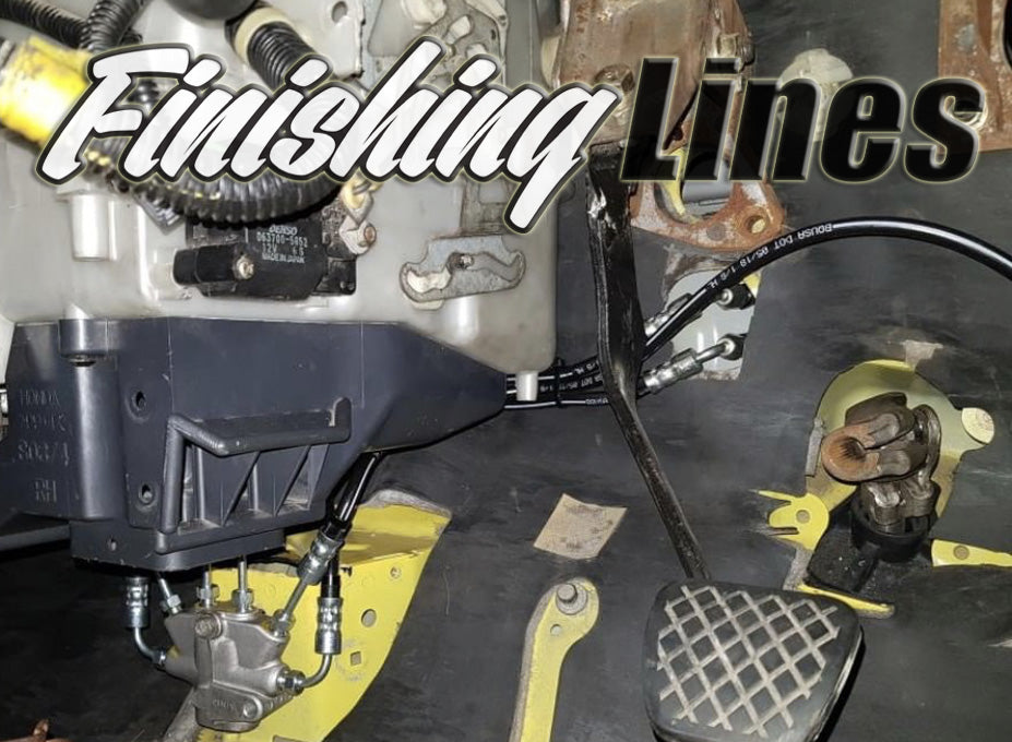 RHD EK Full Tuck Brake Line Kit (Stock Master Cylinder Setup)