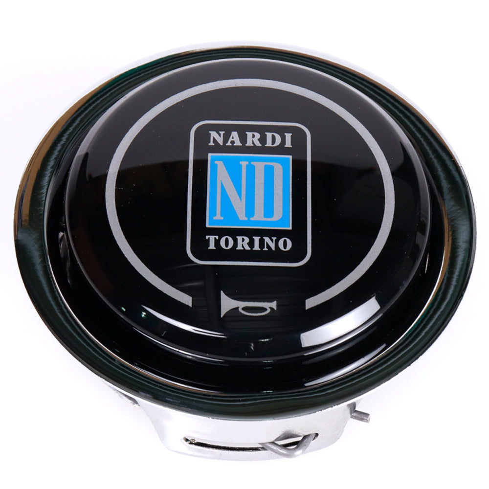 Nardi Classic Steering Wheel - 340mm Perforated Leather w/ Silver Spoke & Ring and Grey Stitch