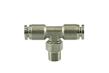 Load image into Gallery viewer, Pushloc Fitting Stainless Steel – 1/8″ NPT To 1/4″ PTC Tee