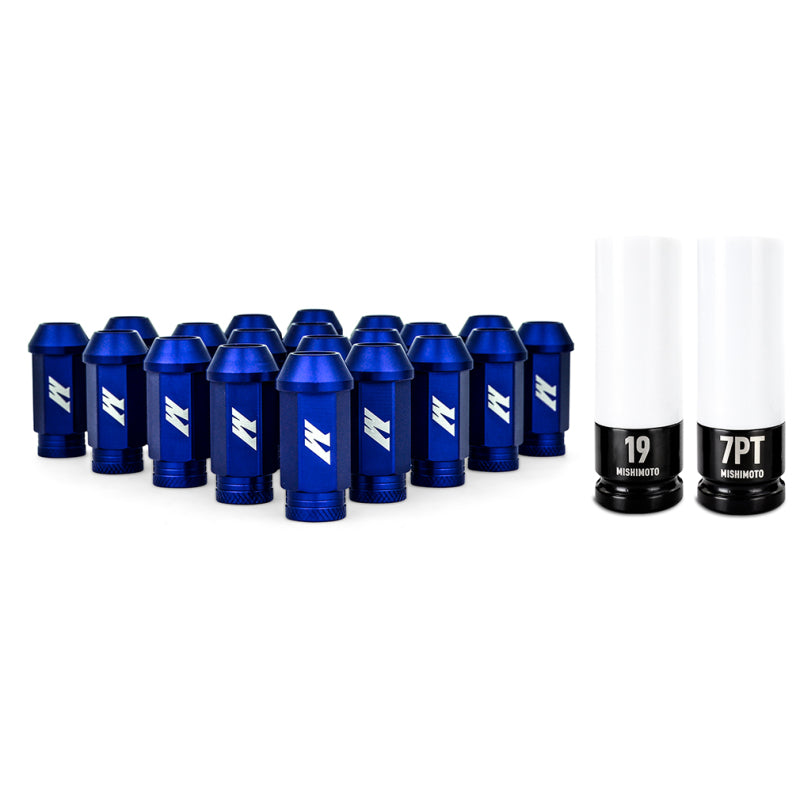 Mishimoto Aluminum Locking Lug Nuts M12x1.25 20pc Set Blue