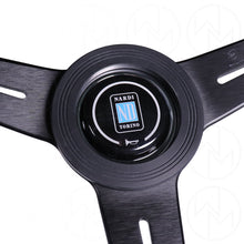 Load image into Gallery viewer, Nardi Classic Steering Wheel - 330mm Leather w/Black Spoke &amp; Ring and Grey Stitch