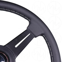 Load image into Gallery viewer, Nardi Classic Steering Wheel - 330mm Leather w/Black Spoke &amp; Ring and Grey Stitch