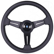 Load image into Gallery viewer, Nardi Classic Steering Wheel - 340mm Leather w/Black Spoke &amp; Ring and Grey Stitch