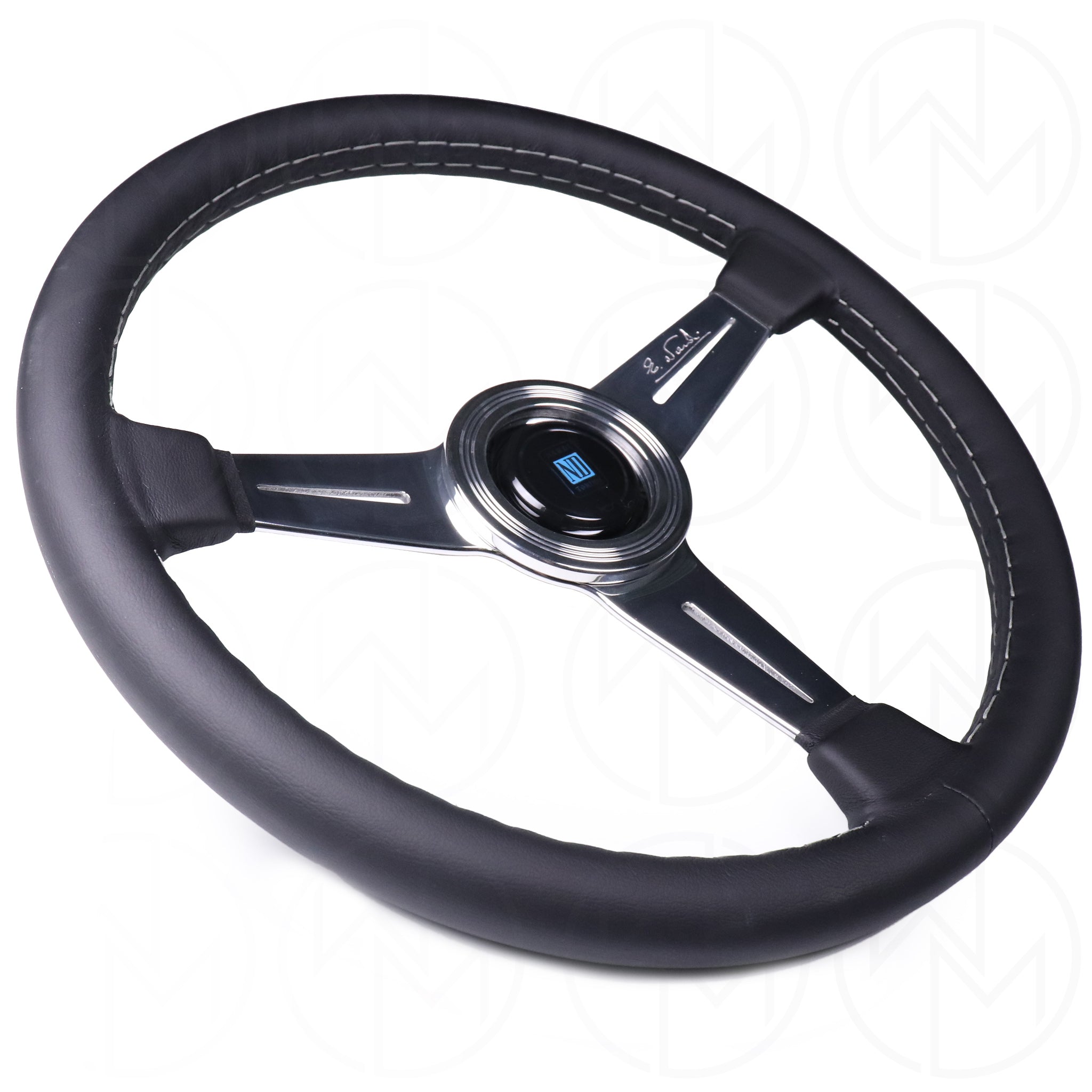 Nardi Classic Steering Wheel - 360mm Leather w/Polished Spokes 