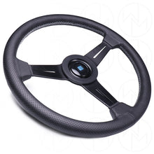 Load image into Gallery viewer, Nardi Classic Steering Wheel - 340mm Perforated Leather w/Black Spoke &amp; Ring and Grey Stitch