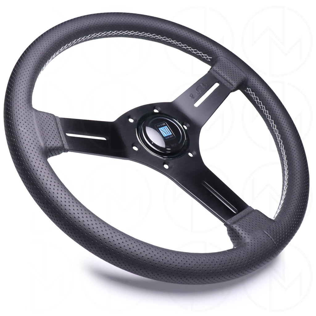 Nardi Competition Steering Wheel - 330mm Perforated Leather w/Grey Stitch