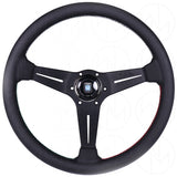 Nardi Sport Rally Deep Corn Sectors Steering Wheel - 350mm Perforated Leather and Colored Sectors