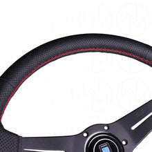 Load image into Gallery viewer, Nardi Sport Rally Deep Corn Steering Wheel - 350mm Perforated Leather w/Red Stitch