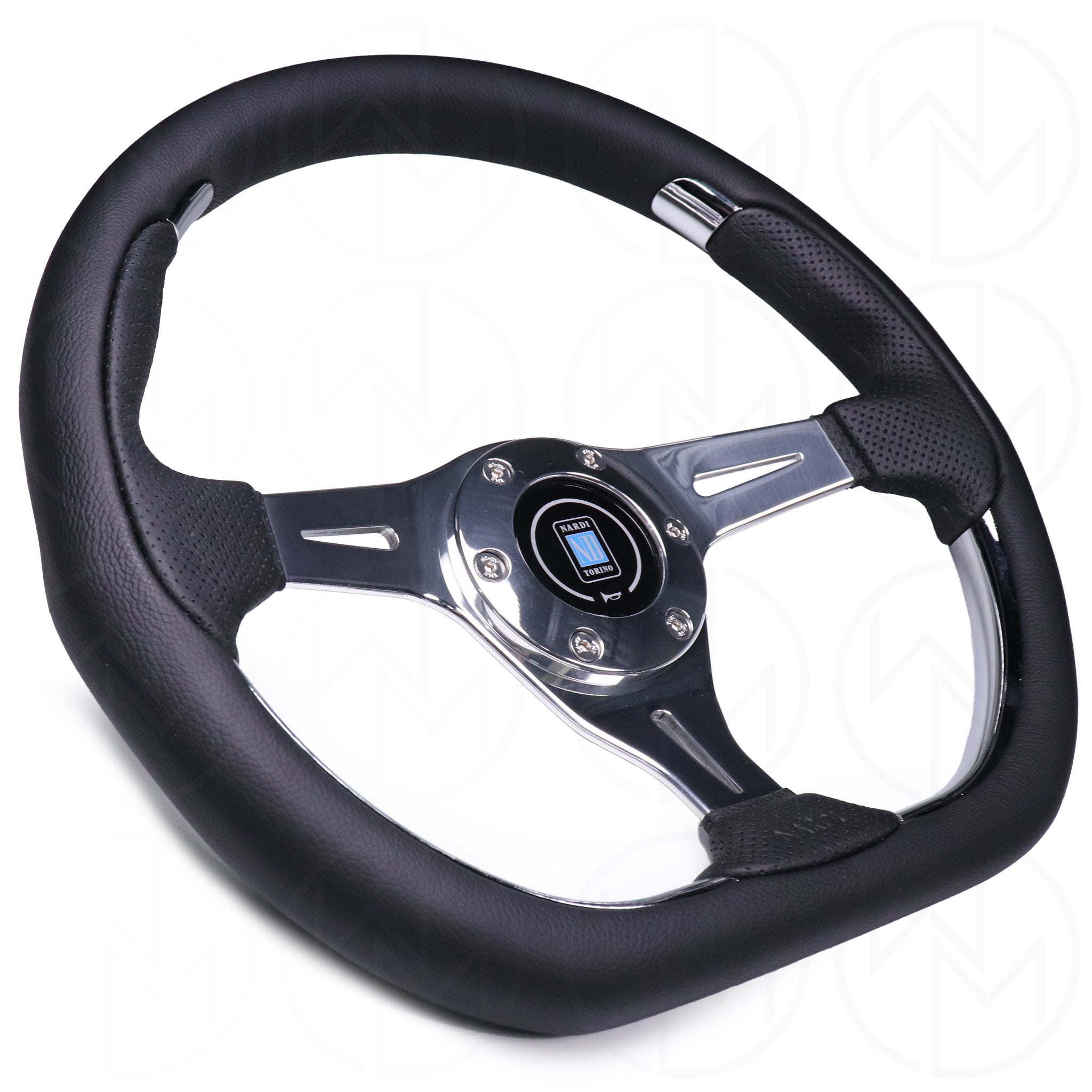 Nardi Kallista Metal Steering Wheel - 350mm Combo Leather w 