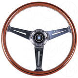 Nardi Classic Wood Steering Wheel - 360mm Polished Spokes w/ Ring Screws