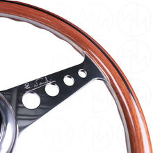 Load image into Gallery viewer, Nardi Classic Anni &#39;60 Wood Steering Wheel - 360mm Polished Spokes w/Round Holes