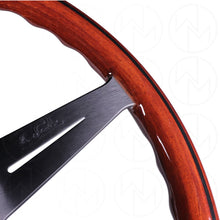 Load image into Gallery viewer, Nardi Wood Deep Corn Steering Wheel - 350mm Black Spokes