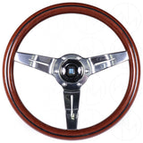 Nardi Wood Deep Corn Steering Wheel - 330mm Polished Spokes