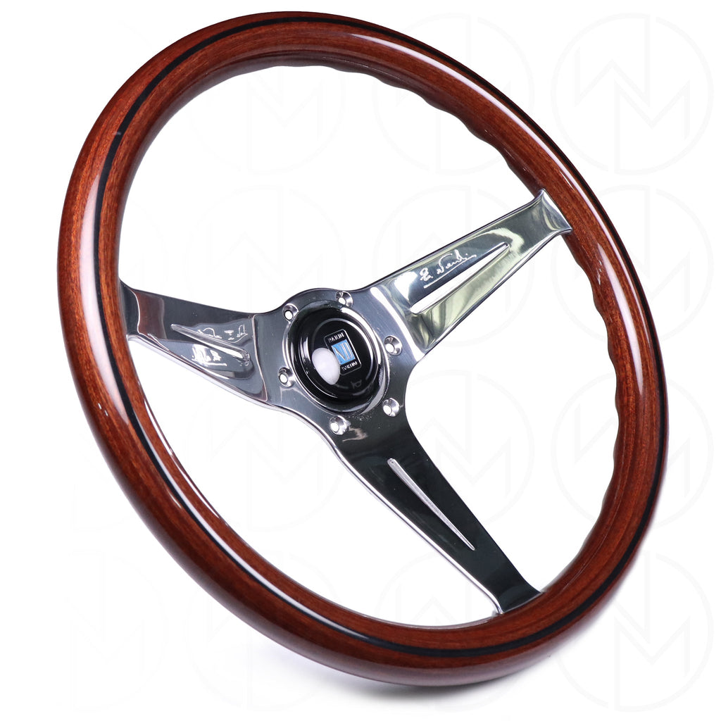 Nardi Wood Deep Corn Steering Wheel - 350mm Polished Spokes